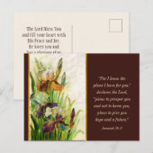 Jeremiah 29:11 Ik ken de plannen die ik voor je he Briefkaart (Voorkant / Achterkant)