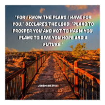 Jeremiah 29:11 Ik ken de plannen, God zegt: