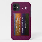 Jeremiah 29:11 | IK WEET DE PLANNEN Burgundy Case-Mate iPhone Case (Achterkant)