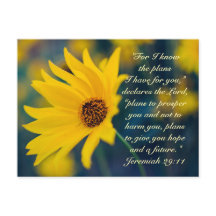 Jeremiah 29:11, ik weet welke plannen ik voor je h