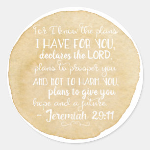 Jeremiah 29:11 Inspiratie Christelijke Stickers Go