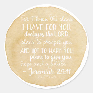 Jeremiah 29:11 Inspiratie Christelijke Stickers Go