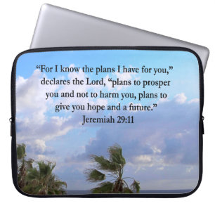 JEREMIAH 29:11 INSPIREREND VERSE LAPTOP SLEEVE