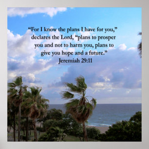 JEREMIAH 29:11 INSPIREREND VERSE POSTER