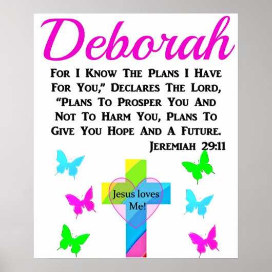 JEREMIAH 29:11 JESUS HOUDT VAN MIJ DAT IK GEPERSON POSTER (Voorkant)