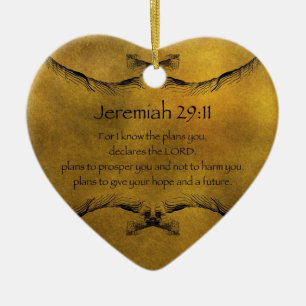 Jeremiah 29:11 keramisch ornament