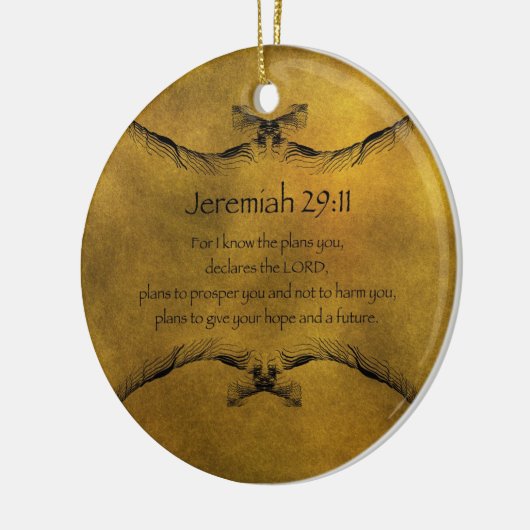 Jeremiah 29:11 keramisch ornament (Links)