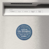 Jeremiah 29:11 KJV Denim Bible Verse Quote Magneet (Insitu (Vaatwasser))