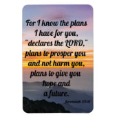 Jeremiah 29:11, koelkast Magnet Magneet (Verticaal)