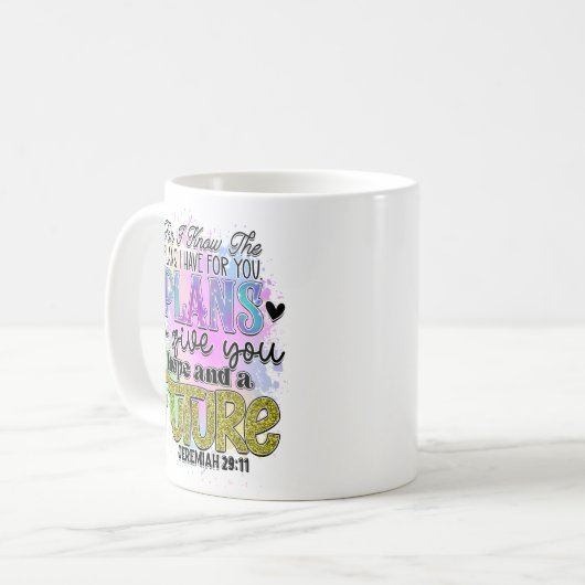 Jeremiah 29:11 koffiemok (Voorkant links)