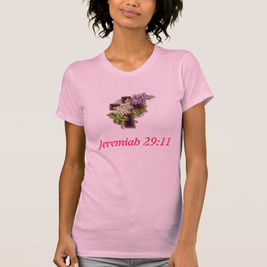 Jeremiah 29:11 Kruis T-shirt (Voorkant)