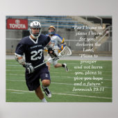 Jeremiah 29:11 Lacrosse Poster (Voorkant)