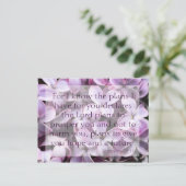 Jeremiah 29:11 Lilacs Briefkaart (Staand voorkant)