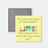 Jeremiah 29:11 magneet (Voorkant / Achterkant)