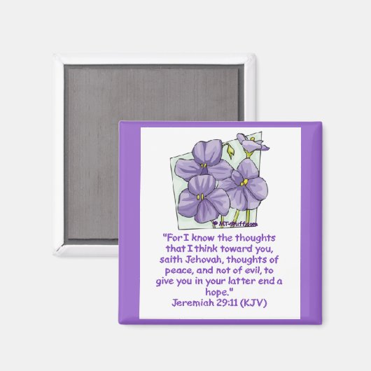 Jeremiah 29:11 magneet (Voorkant / Achterkant)