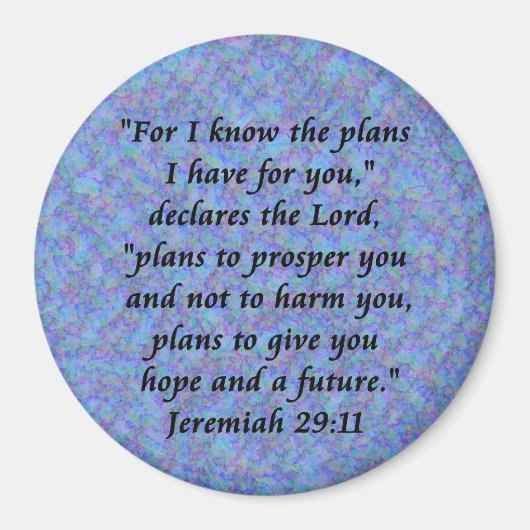 jeremiah 29-11 magneet (Voorkant)