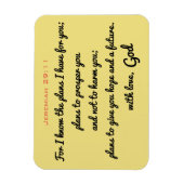 Jeremiah 29:11 Magnet Magneet (Verticaal)