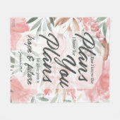 Jeremiah 29:11 Manuscript: GraphicLoveShop Fleece Deken (Voorkant (Horizontaal))