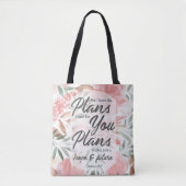Jeremiah 29:11 Manuscript: GraphicLoveShop Tote Bag (Voorkant)