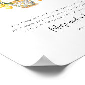 Jeremiah 29:11 Modern Watercolor Lemon Tree Poster (Hoek)