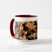 Jeremiah 29:11 Originele Leaf Mosaic Foto Art Mok (Voorkant links)