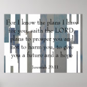 Jeremiah 29:11 poster (Voorkant)