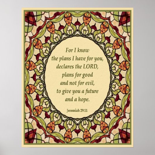 Jeremiah 29:11 Poster (Voorkant)