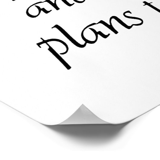 Jeremiah 29:11 Poster (Hoek)