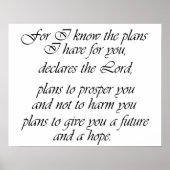 Jeremiah 29:11 Poster (Voorkant)