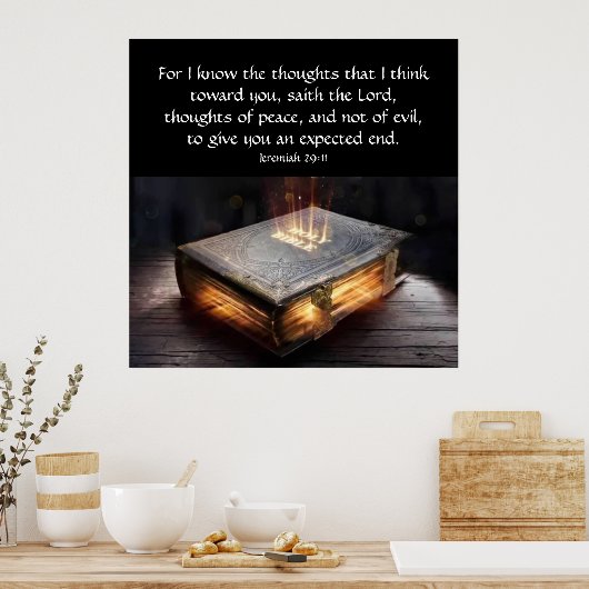 Jeremiah 29:11 poster (Keuken)