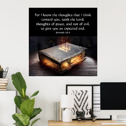 Jeremiah 29:11 poster (Thuiskantoor)
