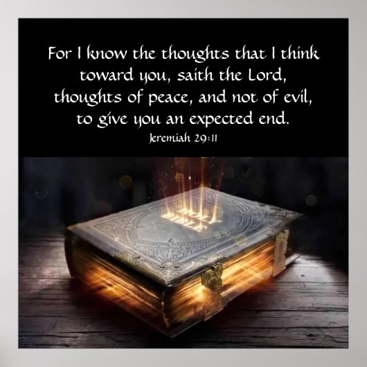 Jeremiah 29:11 poster (Voorkant)