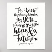 Jeremiah 29 11 Poster Print (Voorkant)
