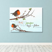 Jeremiah 29:11 Premium Wrapped Canvas (gloss) (Insitu (Houten vloer))