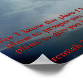 Jeremiah 29:11 Rainbow Poster (Hoek)