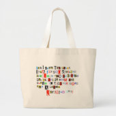 Jeremiah 29:11 Ransom Note Grote Tote Bag (Voorkant)