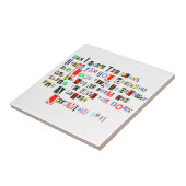 Jeremiah 29:11 Ransom Note Style Tegeltje (Zijkant)