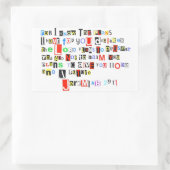 Jeremiah 29:11 rechthoekige sticker (Tas)