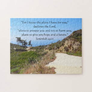 Jeremiah 29:11 Road Bible Verse Legpuzzel