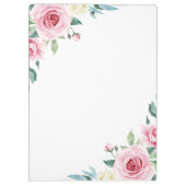 Jeremiah 29:11 Roze Rose Personaliseren Klembord (Achterkant)