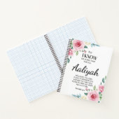 Jeremiah 29:11 Roze Rose Personaliseren Notitieboek (Binnen)