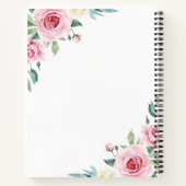 Jeremiah 29:11 Roze Rose Personaliseren Notitieboek (Achterkant)