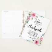Jeremiah 29:11 Roze Rose Personaliseren Planner (Display)