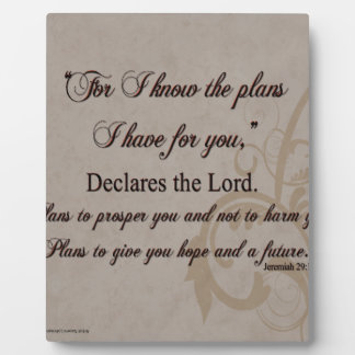 Jeremiah 29:11 Scripture Gift Fotoplaat