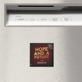 Jeremiah 29:11 Square Magnet (Insitu (Vaatwasser))