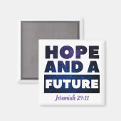 Jeremiah 29:11 Square Magnet (Voorkant / Achterkant)