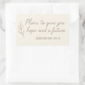 Jeremiah 29:11 Sticker (Tas)
