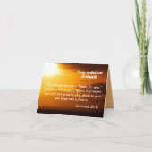 Jeremiah 29:11 Stimulering Kaart (Voorkant)