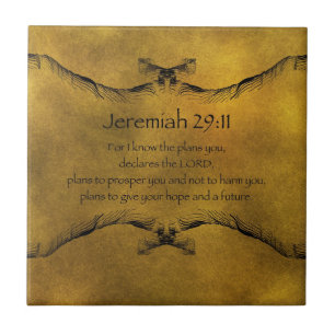 Jeremiah 29:11 tegeltje