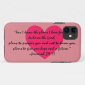 Jeremiah 29:11 Telefoonzaak Case-Mate iPhone Case (Achterkant (horizontaal))